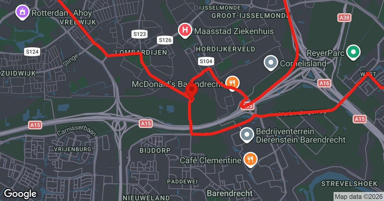 Kaart van de meldlocatie