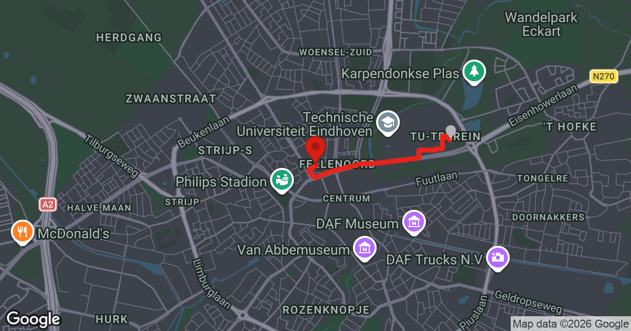 Kaart van de meldlocatie
