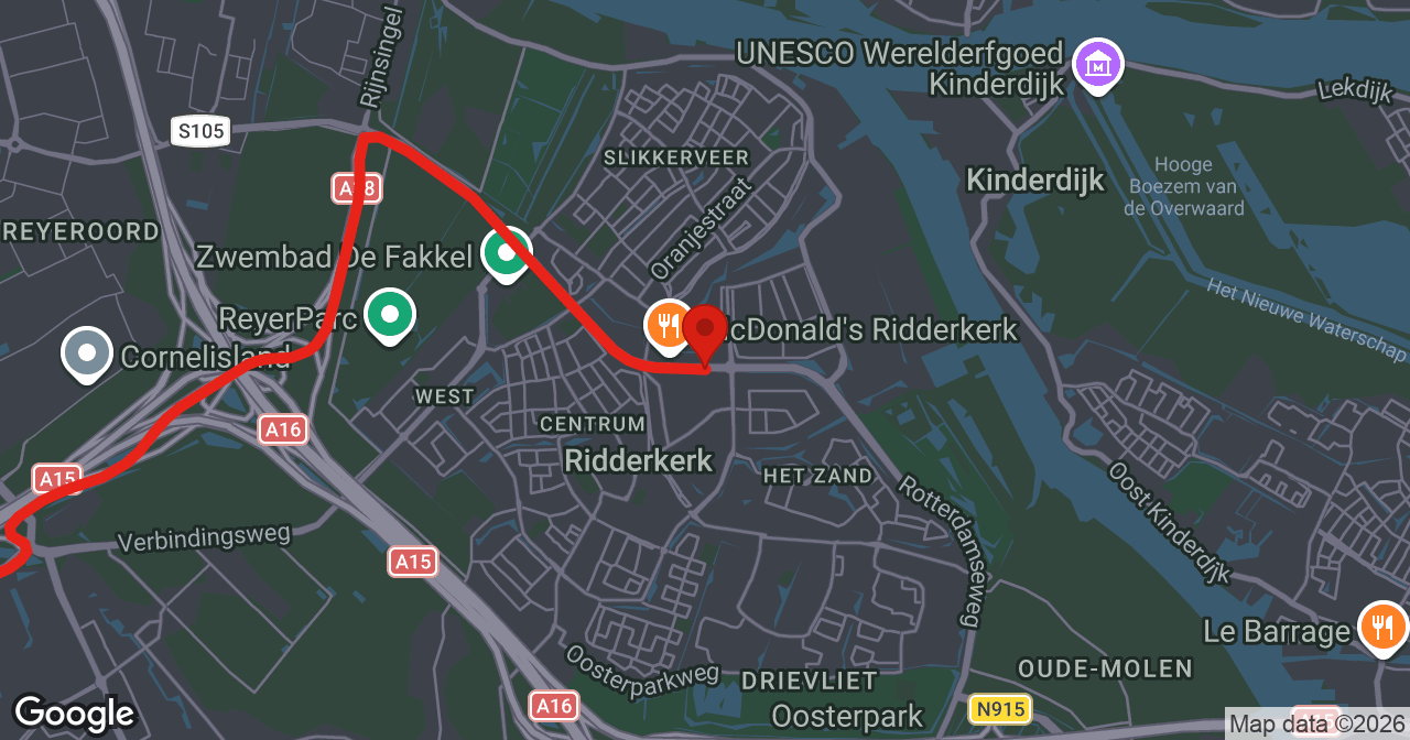 Kaart van de meldlocatie