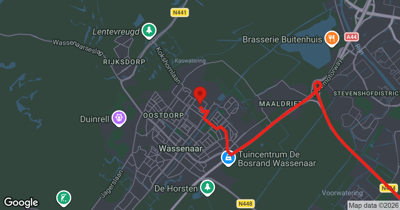 Kaart van de meldlocatie