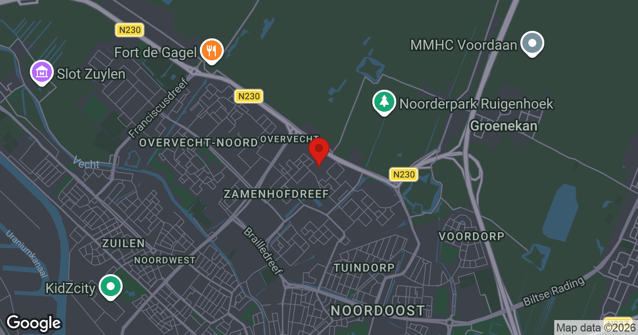 Kaart van de meldlocatie