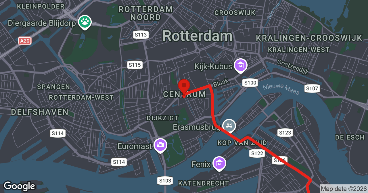 Kaart van de meldlocatie