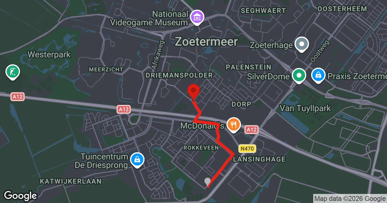 Kaart van de meldlocatie