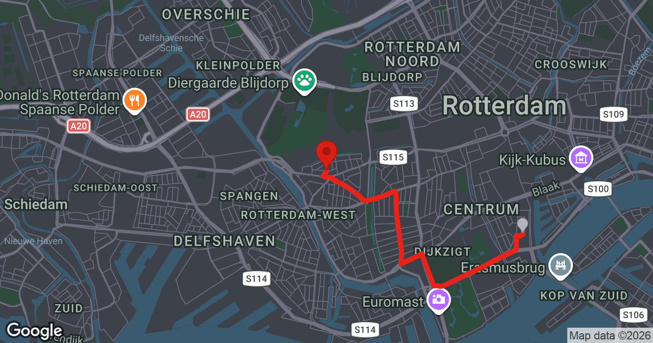 Kaart van de meldlocatie