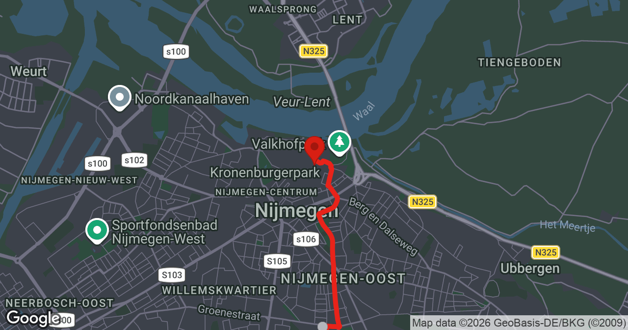 Kaart van de meldlocatie