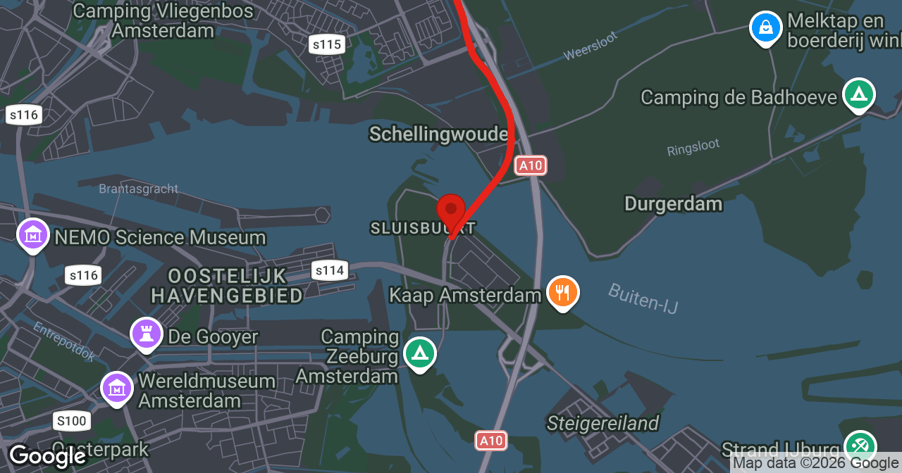 Kaart van de meldlocatie