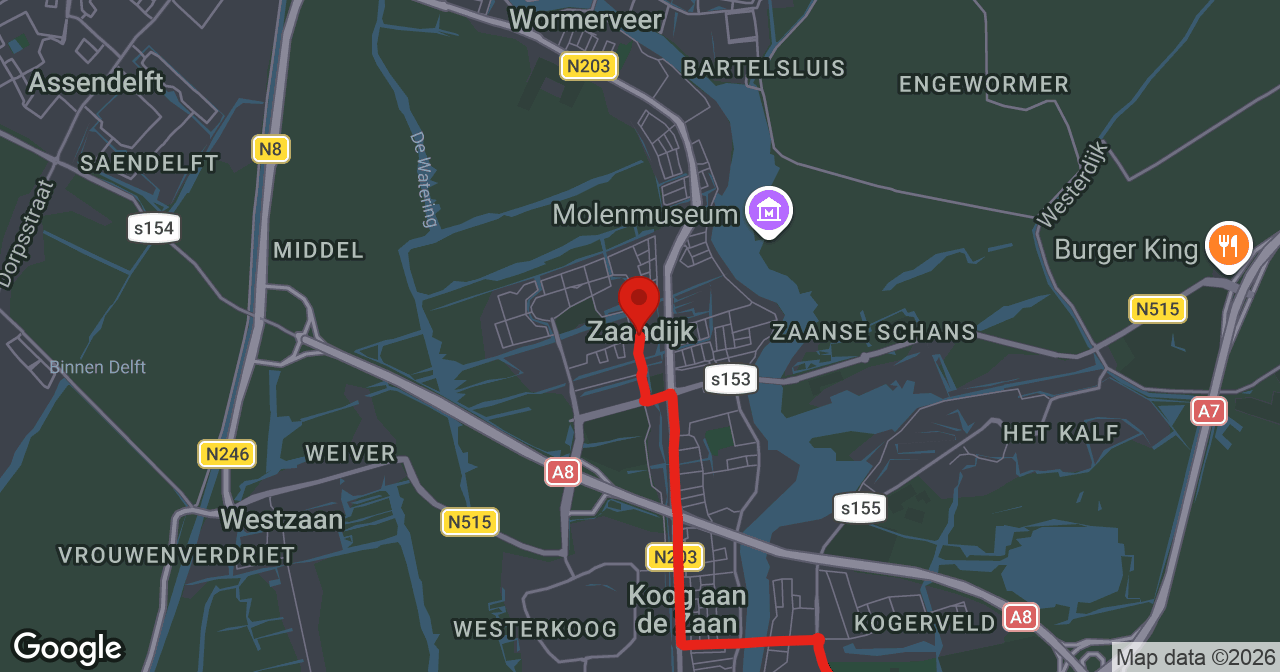 Kaart van de meldlocatie