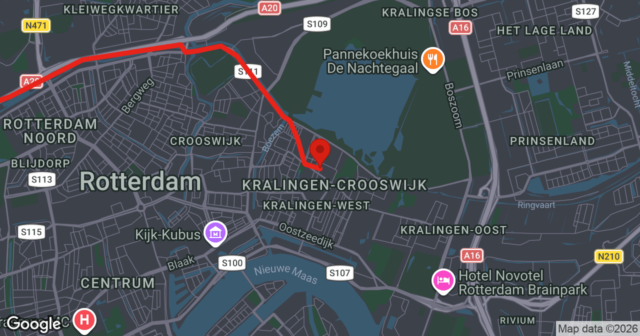 Kaart van de meldlocatie
