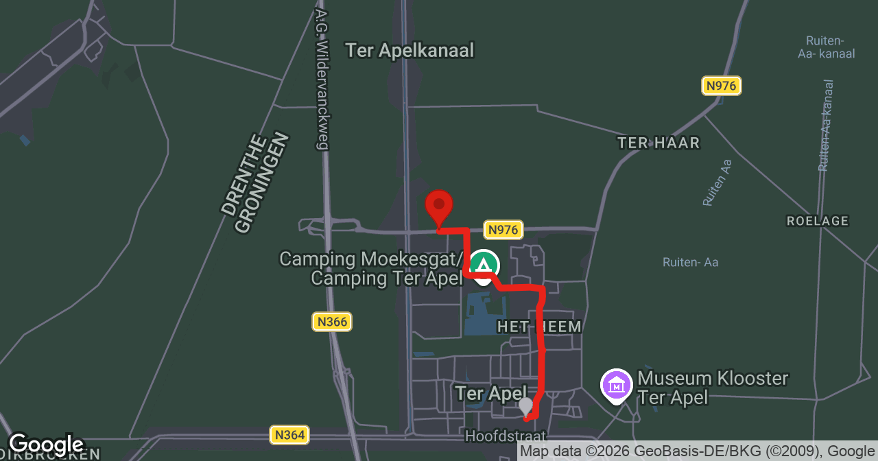 Kaart van de meldlocatie
