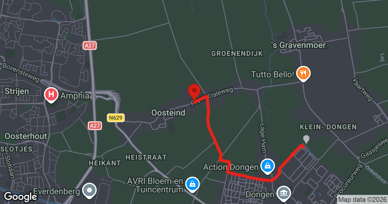 Kaart van de meldlocatie