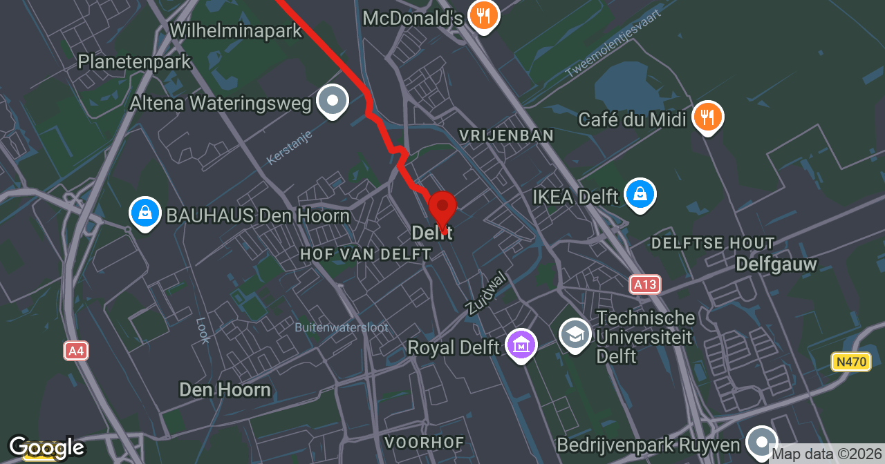 Kaart van de meldlocatie