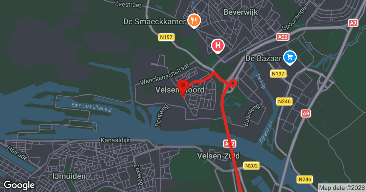 Kaart van de meldlocatie