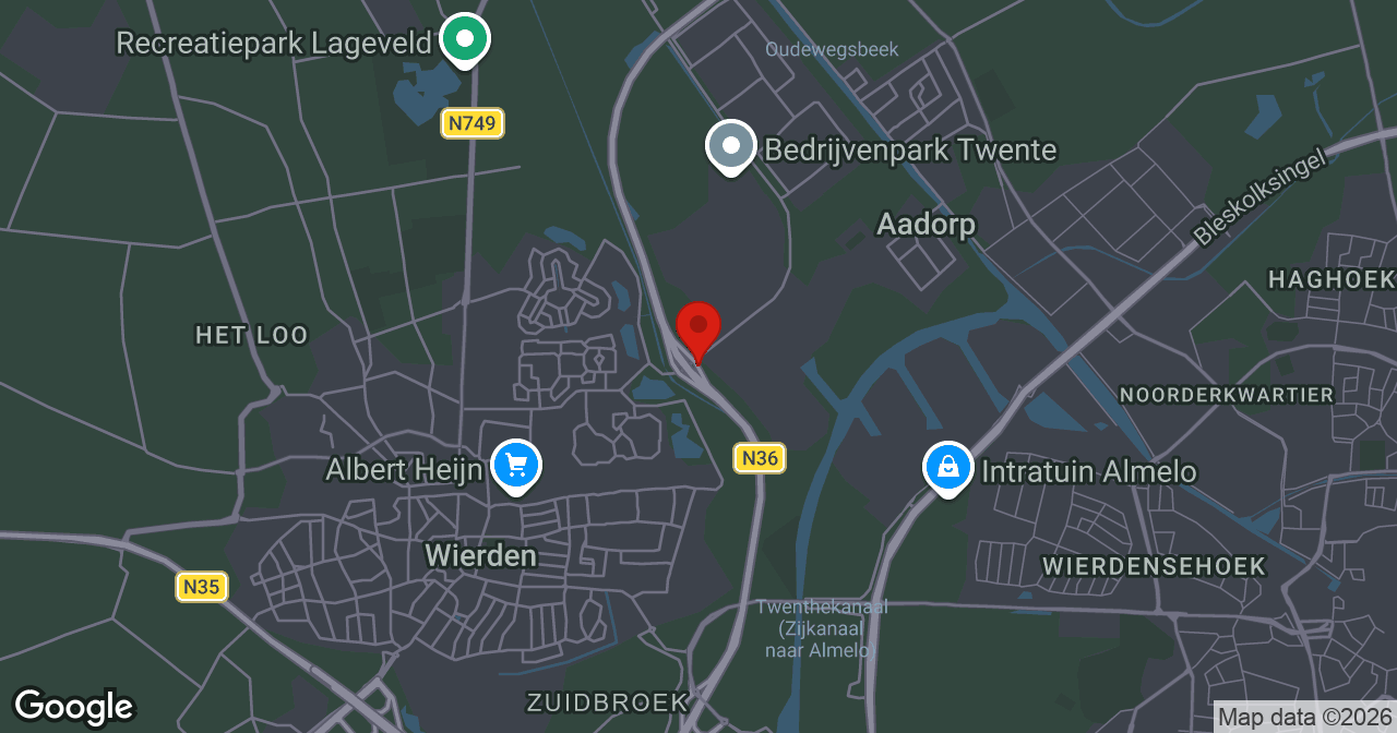 Kaart van de meldlocatie
