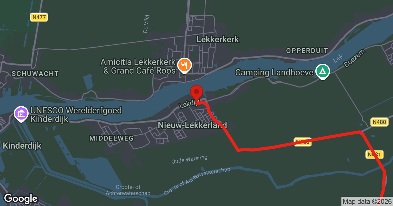Kaart van de meldlocatie