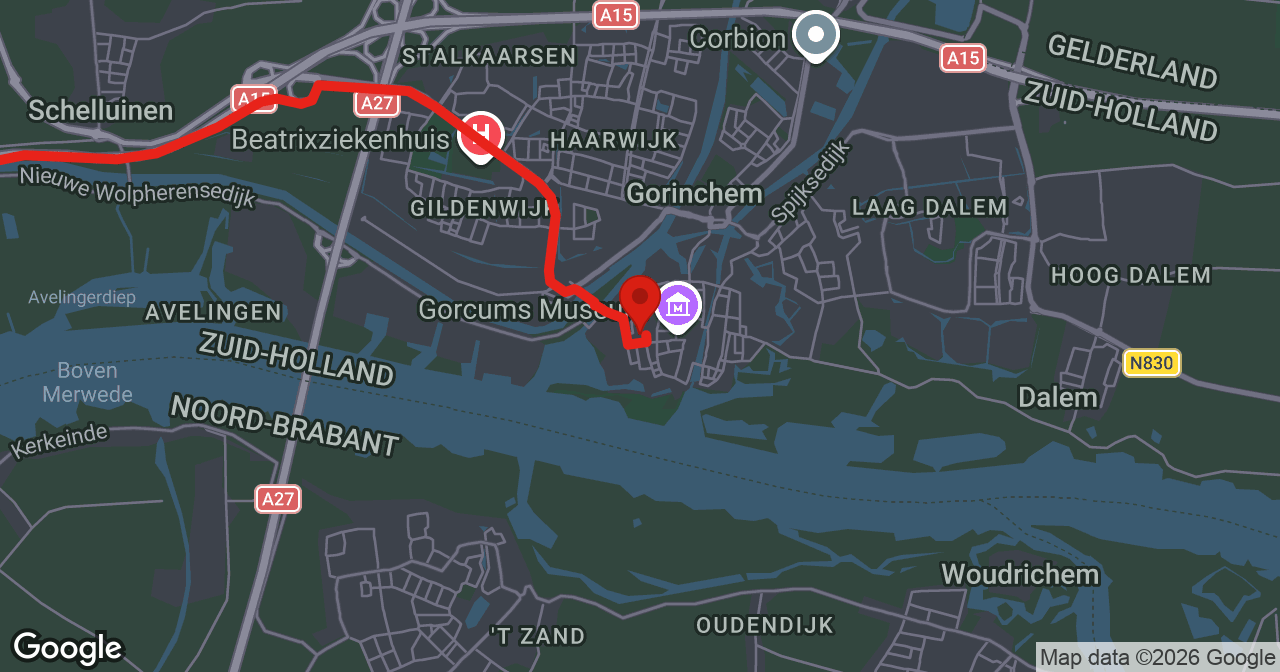 Kaart van de meldlocatie