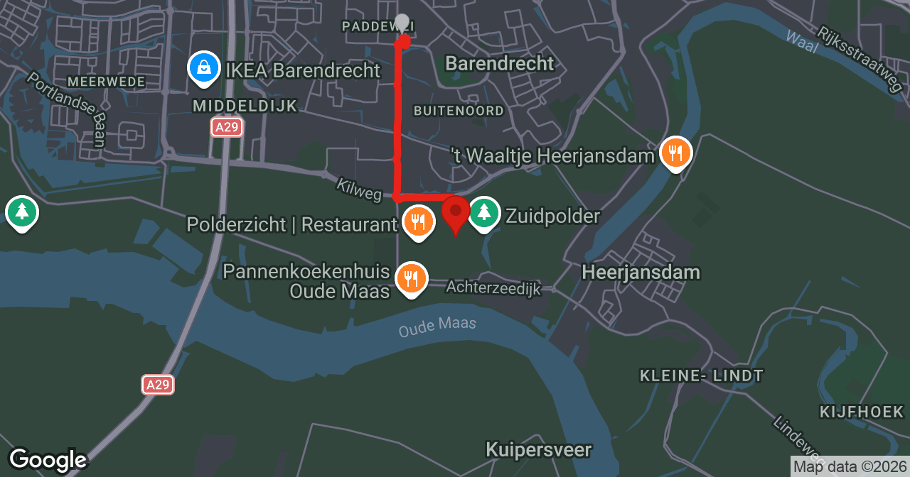 Kaart van de meldlocatie