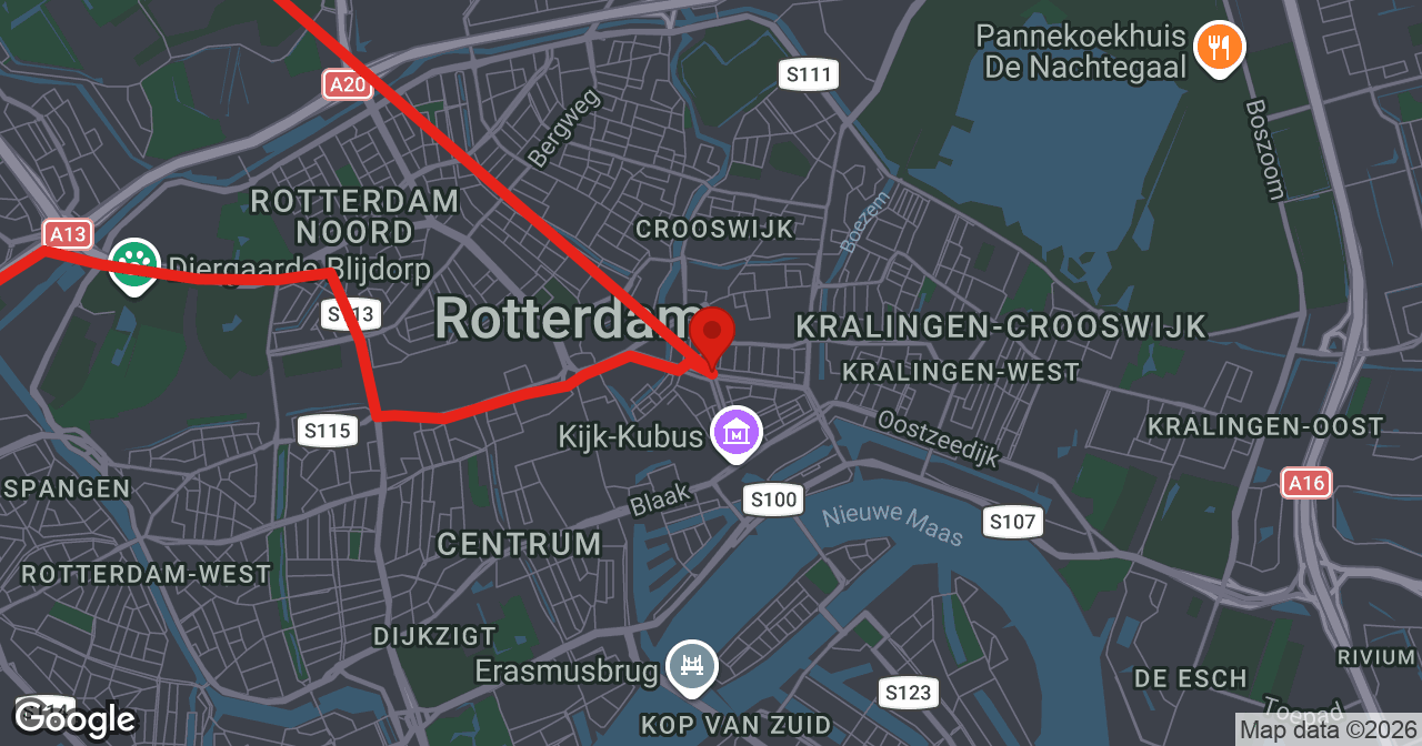 Kaart van de meldlocatie
