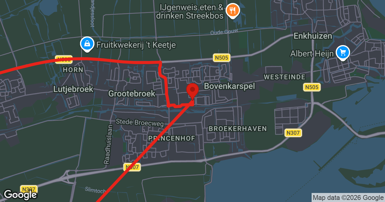 Kaart van de meldlocatie