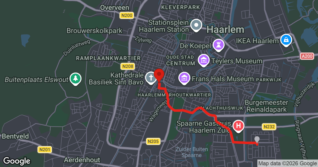 Kaart van de meldlocatie
