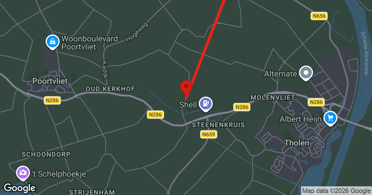 Kaart van de meldlocatie