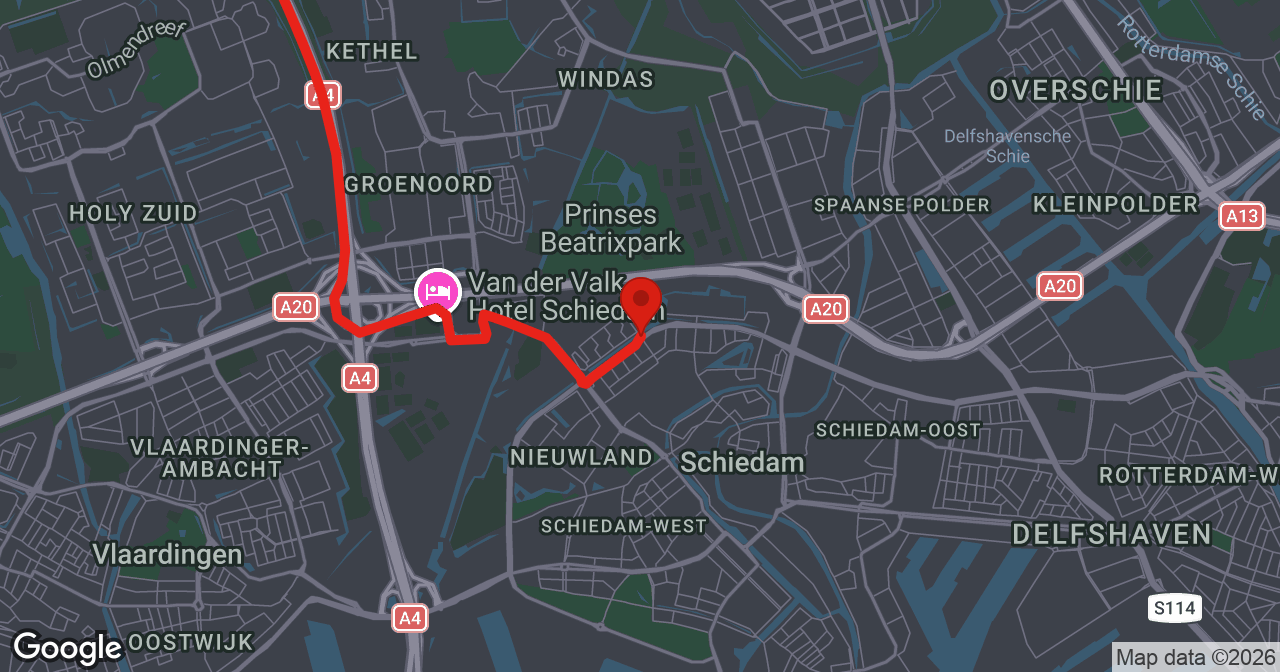 Kaart van de meldlocatie