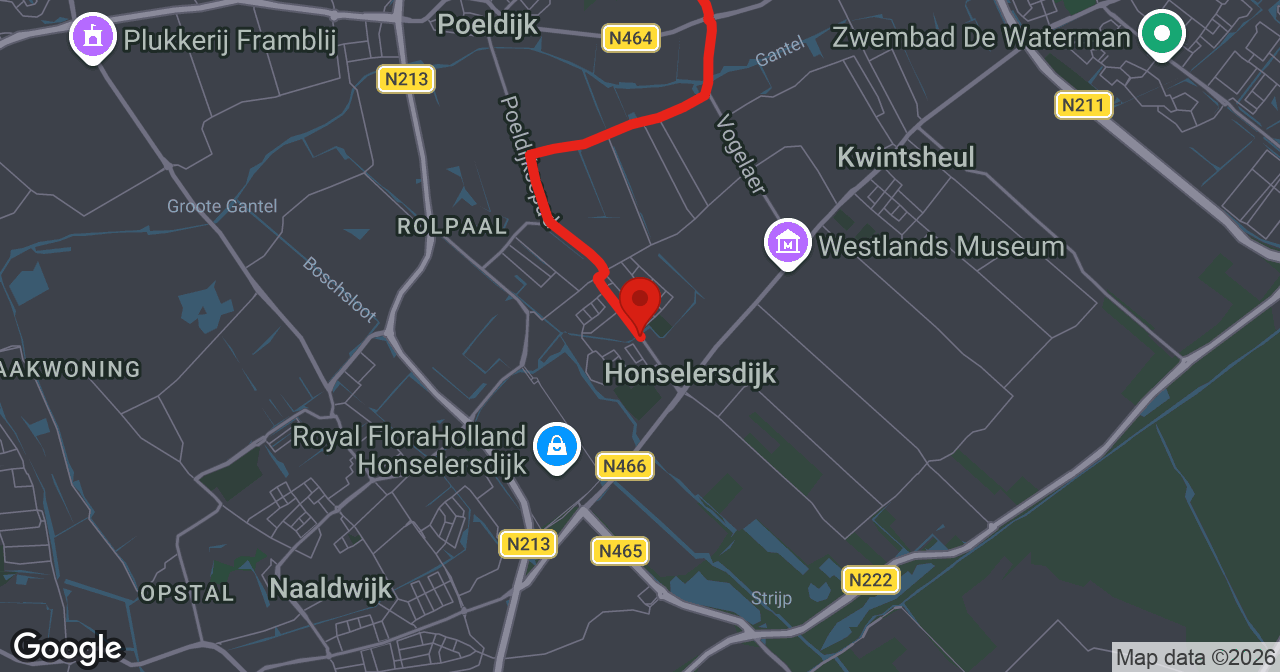 Kaart van de meldlocatie