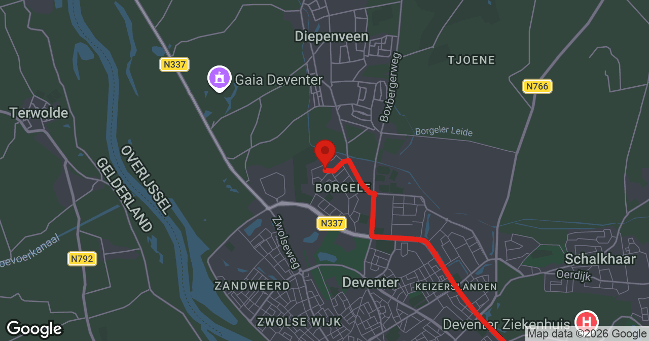 Kaart van de meldlocatie