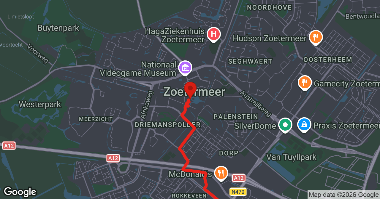 Kaart van de meldlocatie