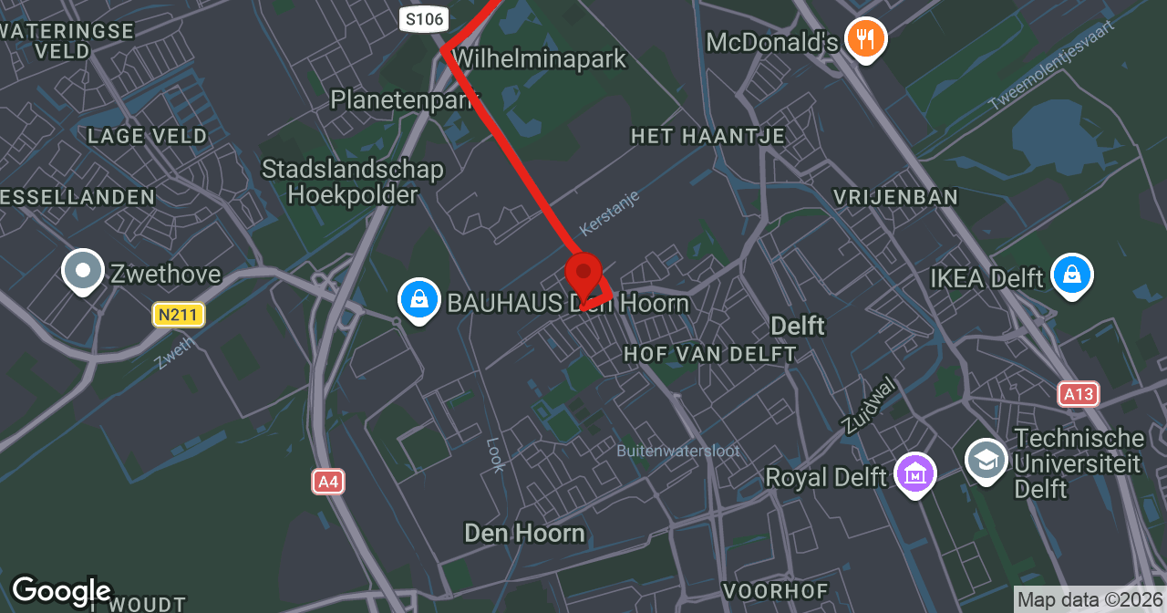Kaart van de meldlocatie
