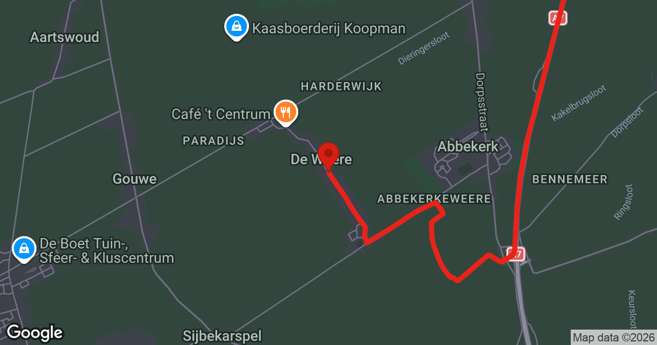 Kaart van de meldlocatie