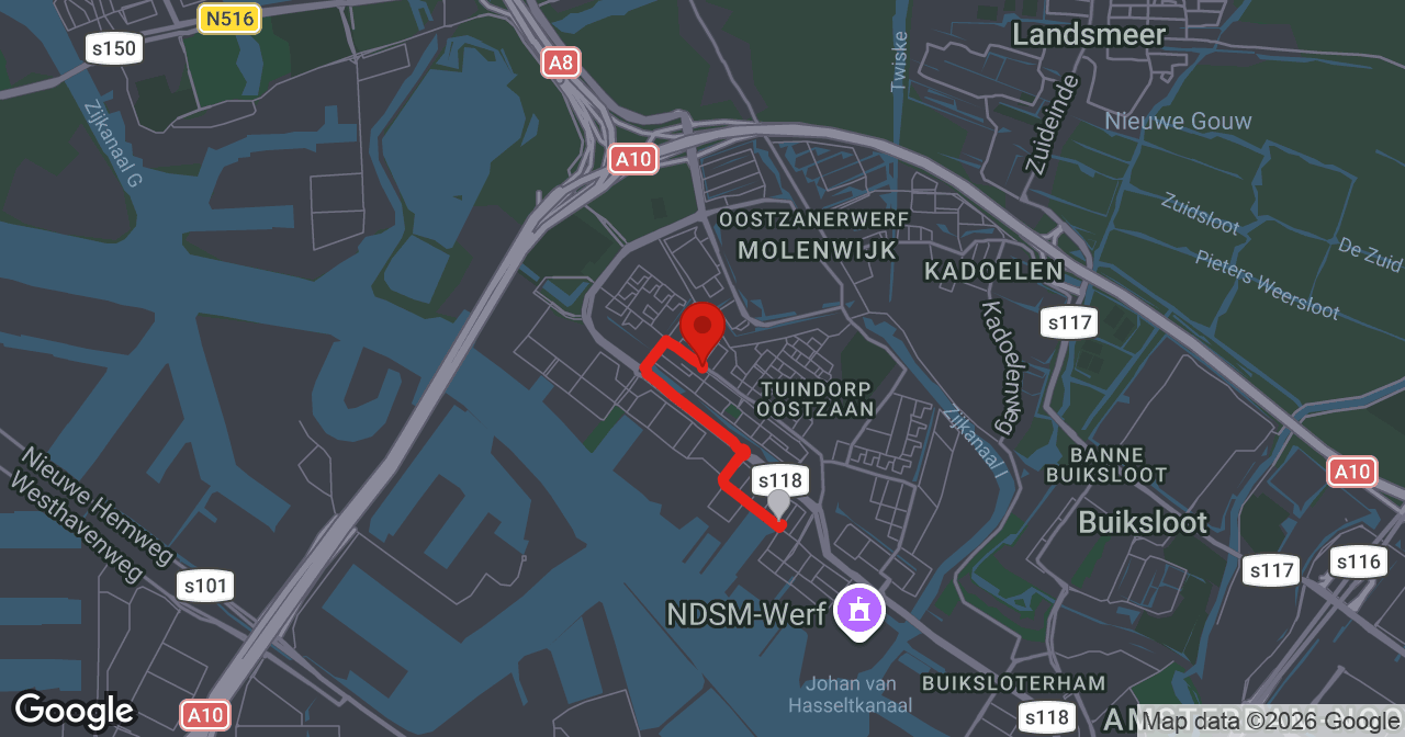 Kaart van de meldlocatie