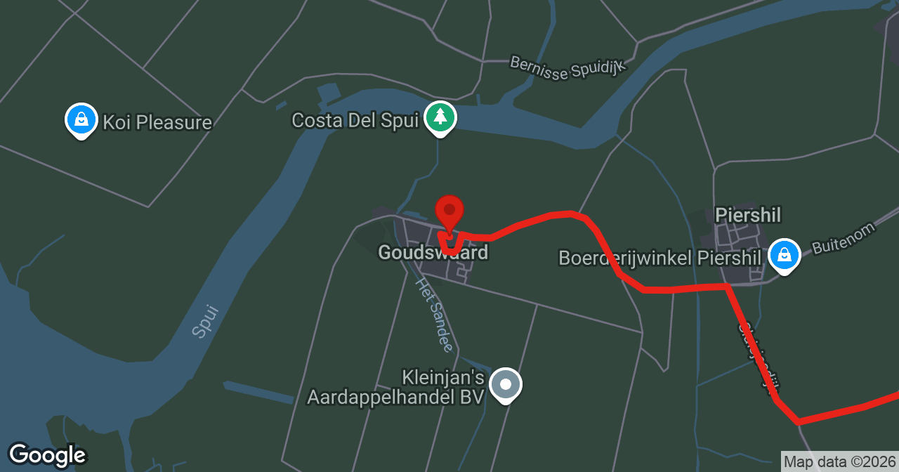 Kaart van de meldlocatie