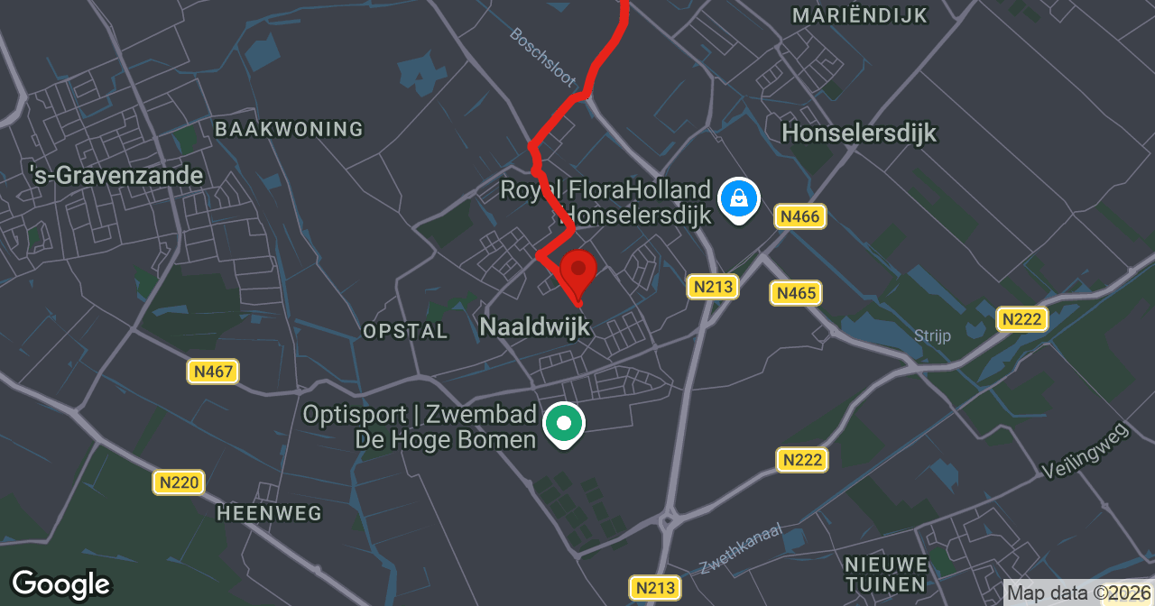 Kaart van de meldlocatie
