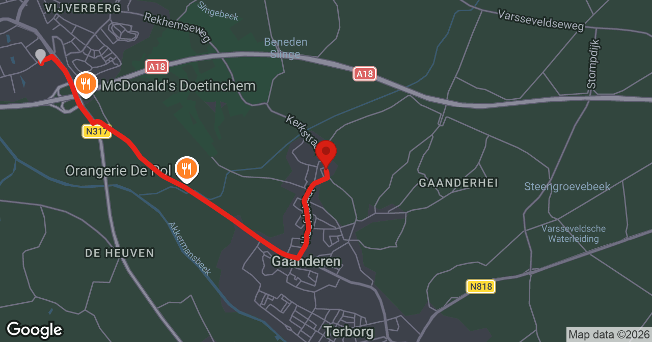 Kaart van de meldlocatie