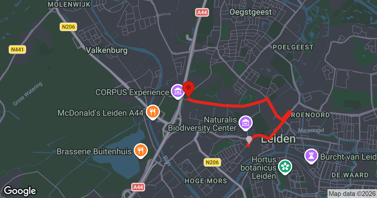 Kaart van de meldlocatie