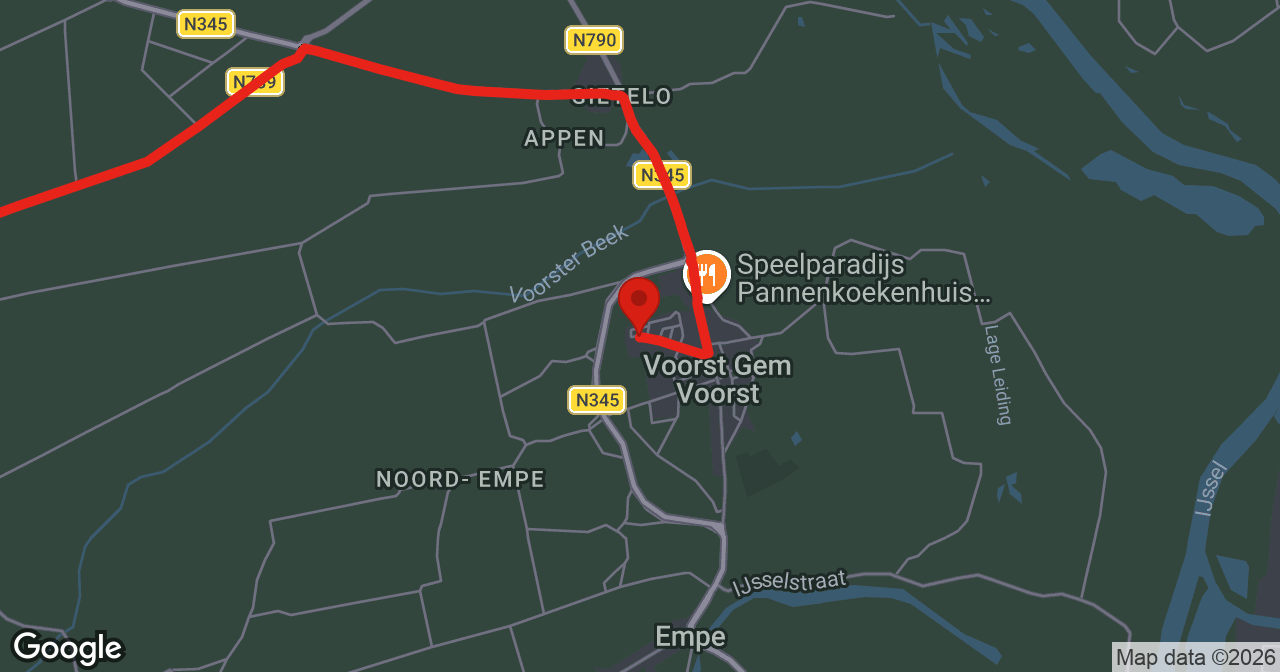 Kaart van de meldlocatie