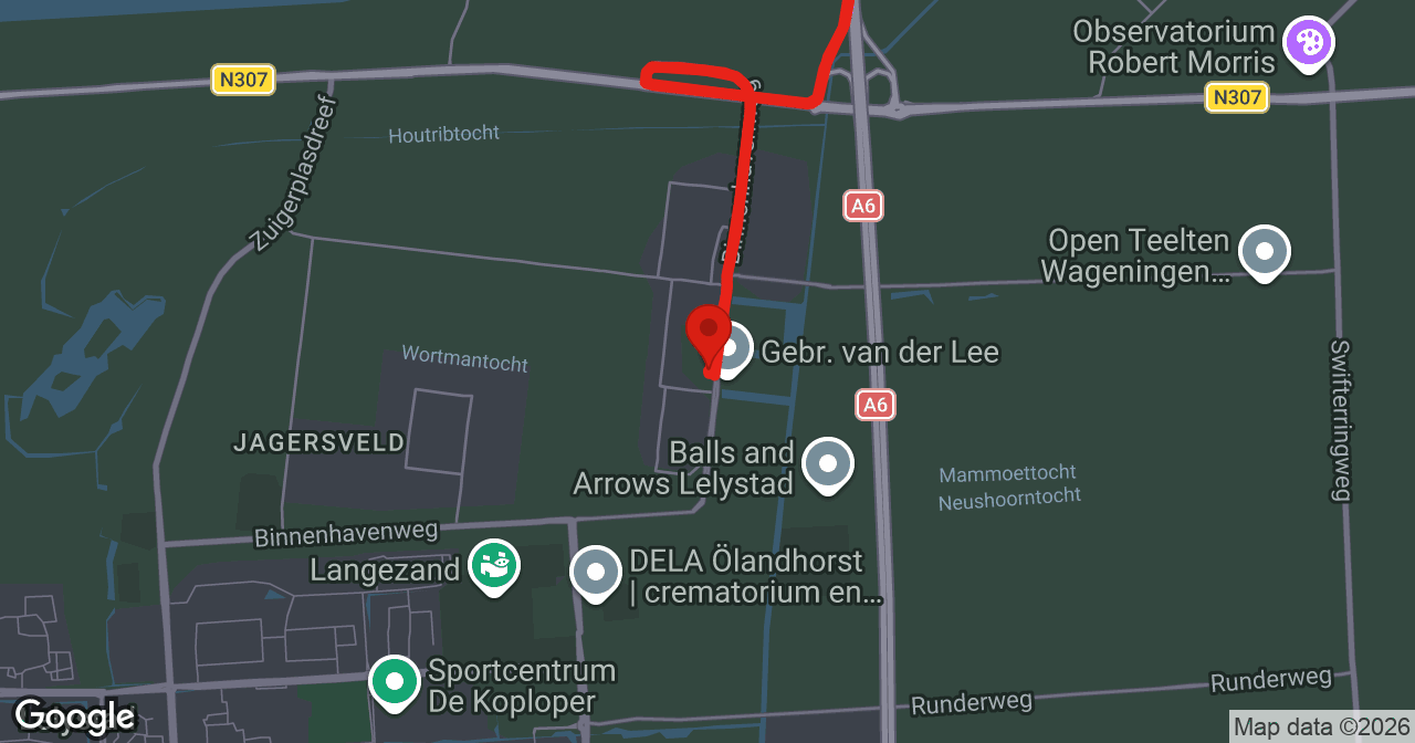Kaart van de meldlocatie