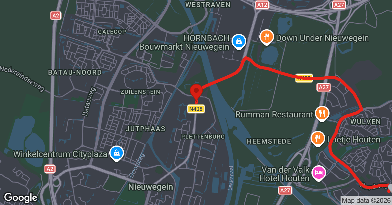 Kaart van de meldlocatie