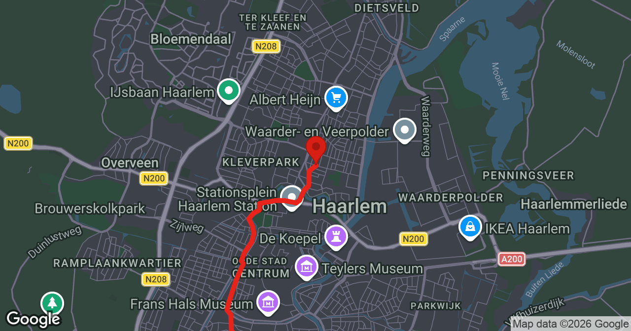 Kaart van de meldlocatie