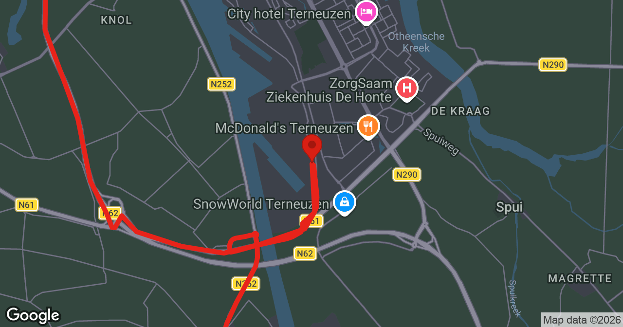 Kaart van de meldlocatie