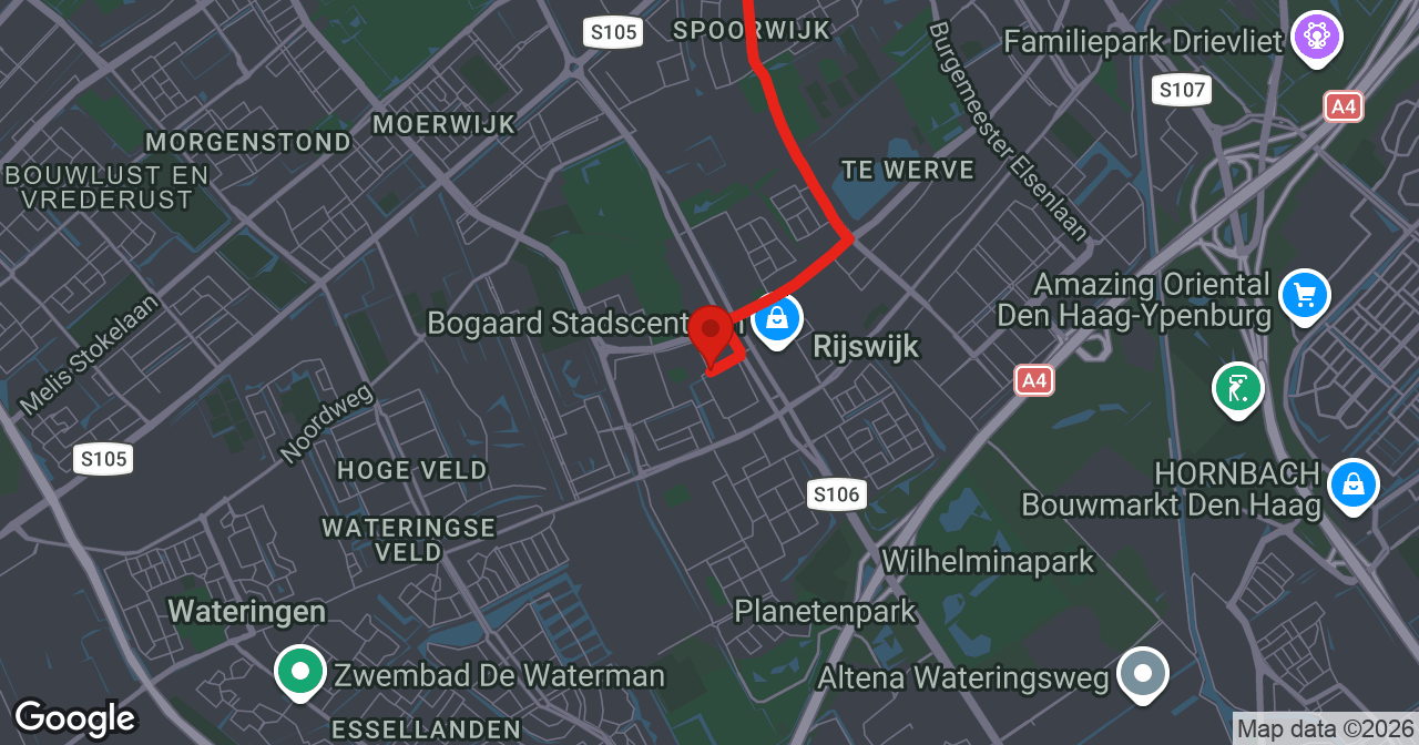 Kaart van de meldlocatie
