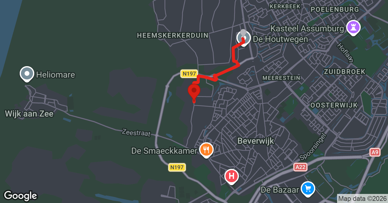 Kaart van de meldlocatie