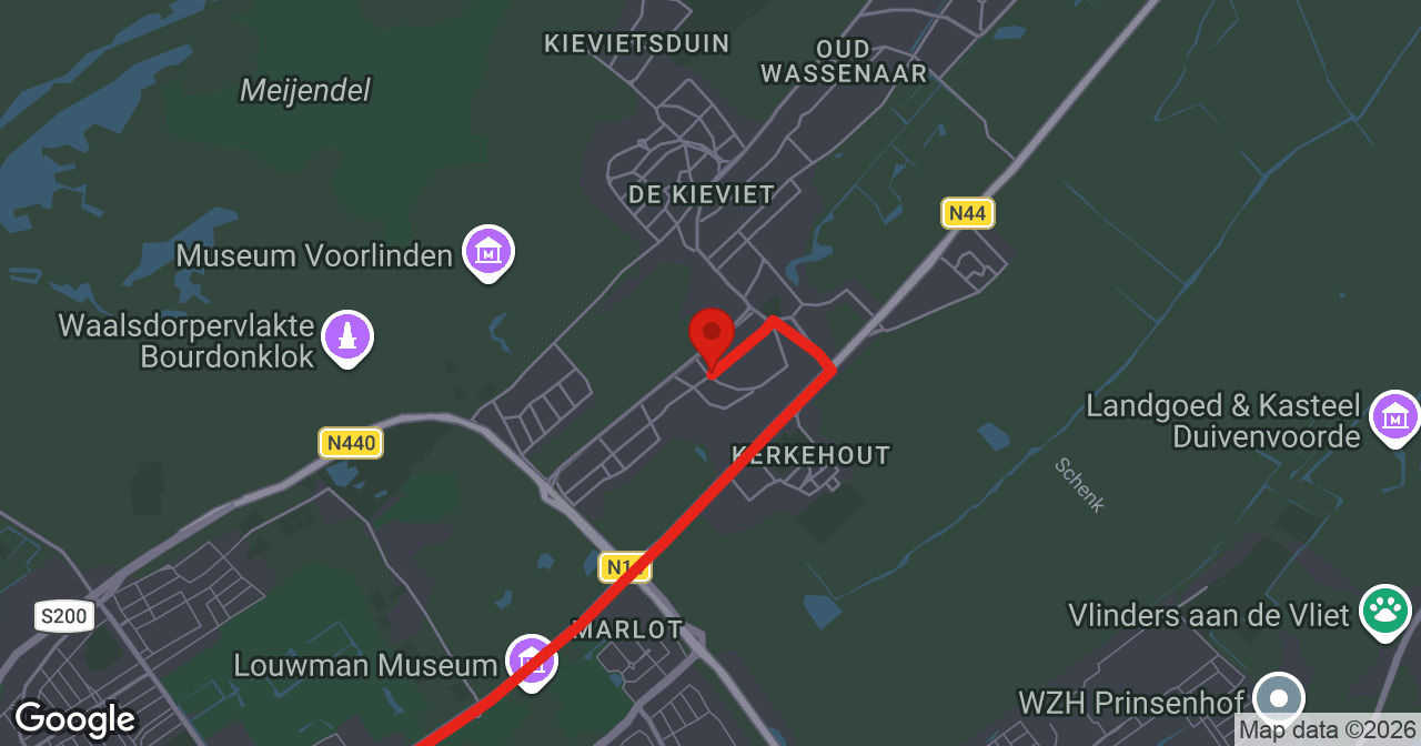 Kaart van de meldlocatie