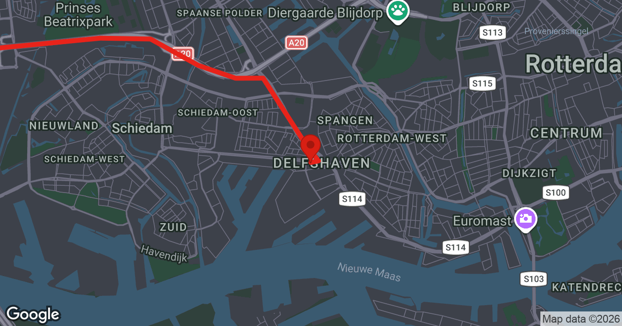 Kaart van de meldlocatie