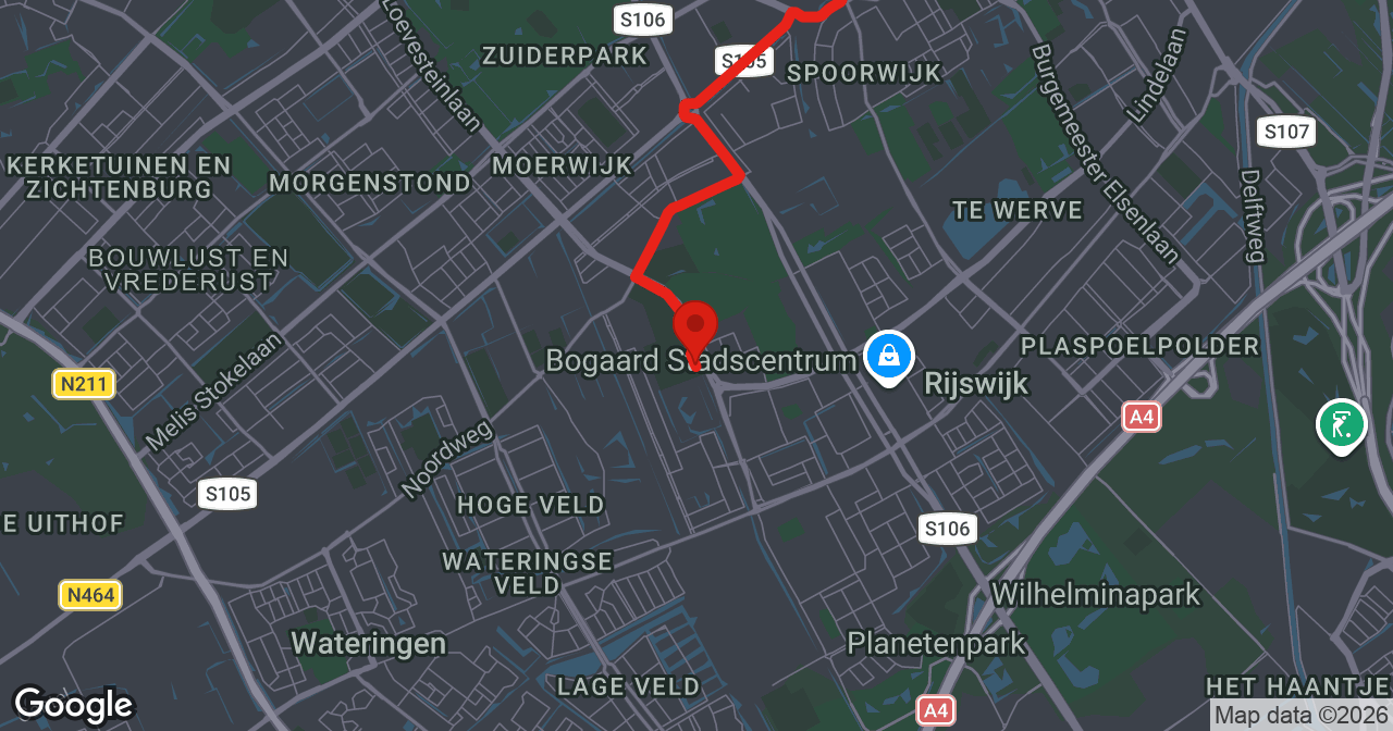Kaart van de meldlocatie