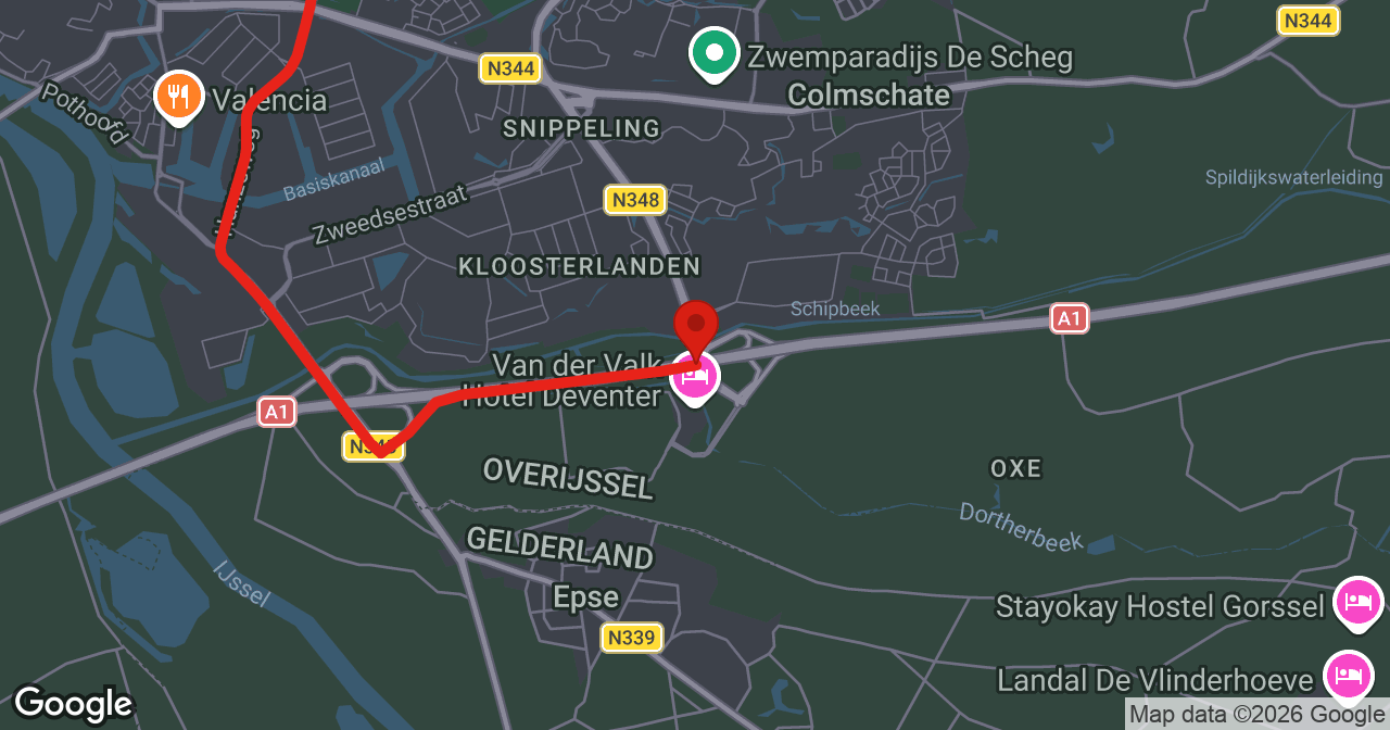 Kaart van de meldlocatie