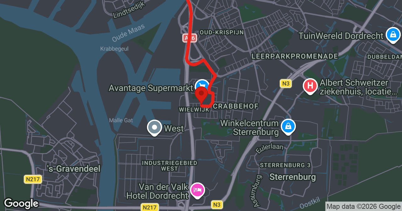 Kaart van de meldlocatie