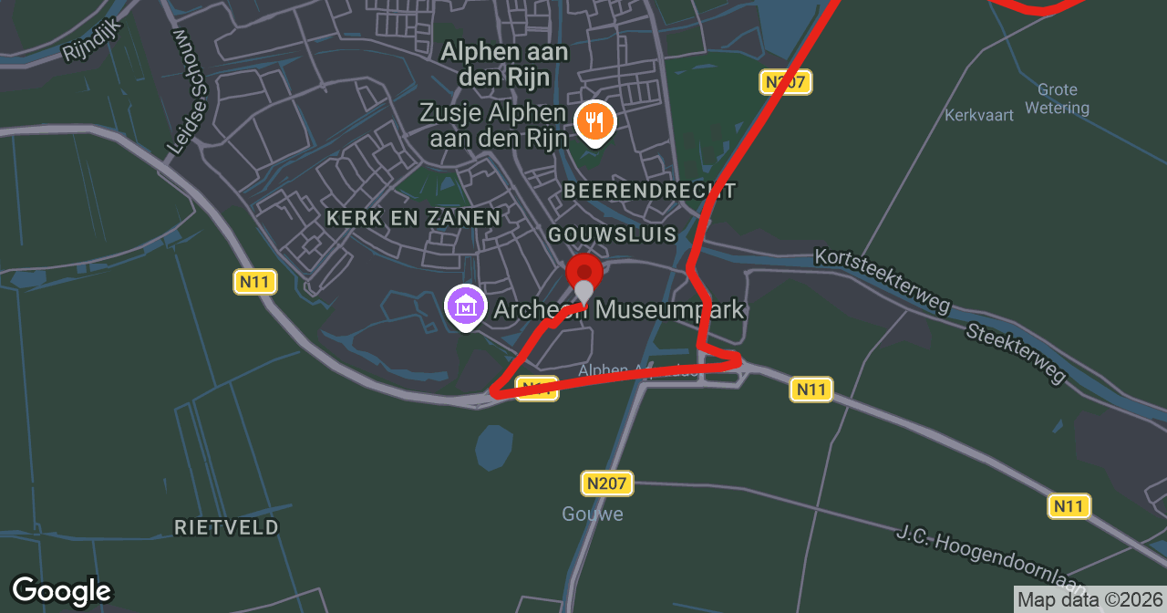 Kaart van de meldlocatie