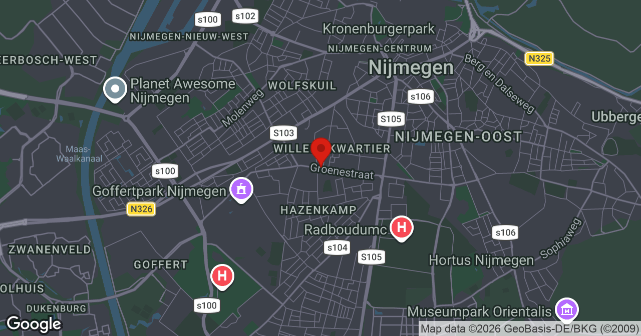 Kaart van de meldlocatie