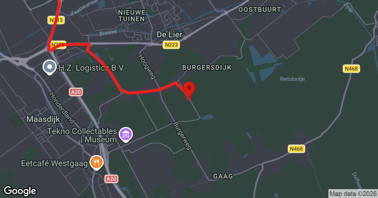 Kaart van de meldlocatie